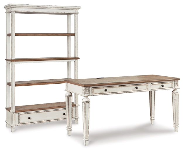 Realyn Home Office Desk and Storage - Premier Furniture & Mattress