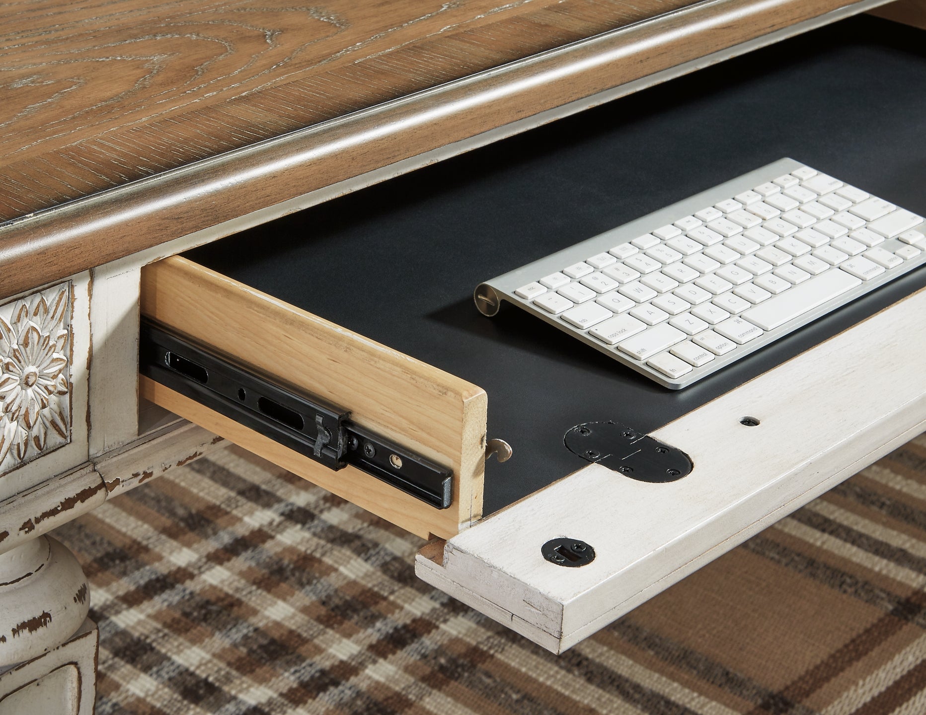 Realyn Home Office Desk and Storage - Premier Furniture & Mattress