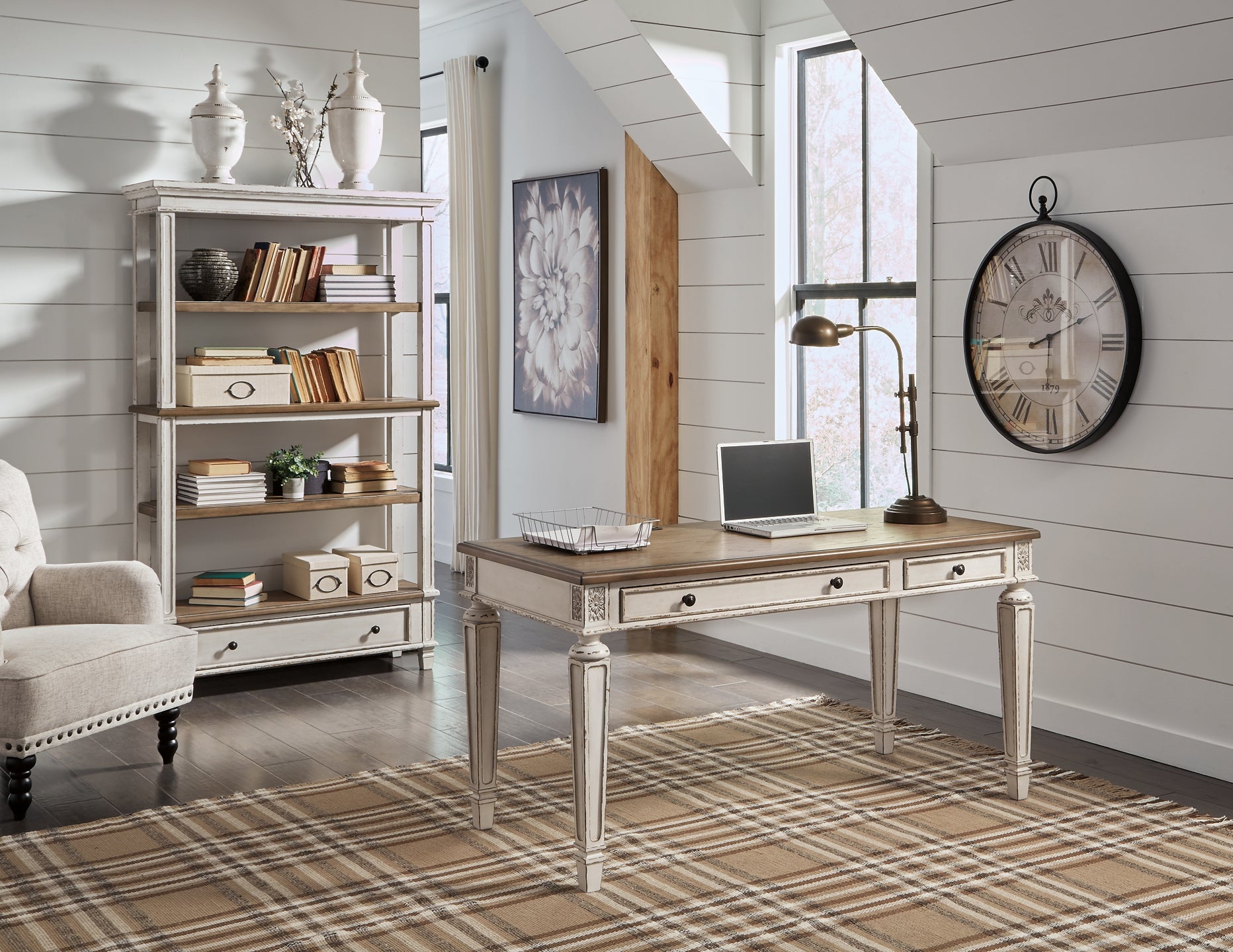 Realyn Home Office Desk and Storage - Premier Furniture & Mattress
