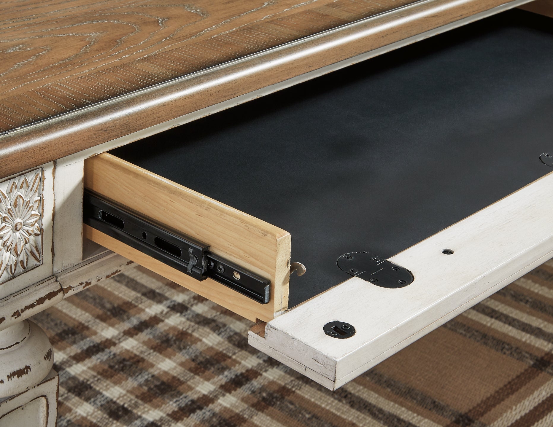 Realyn Home Office Desk and Storage - Premier Furniture & Mattress