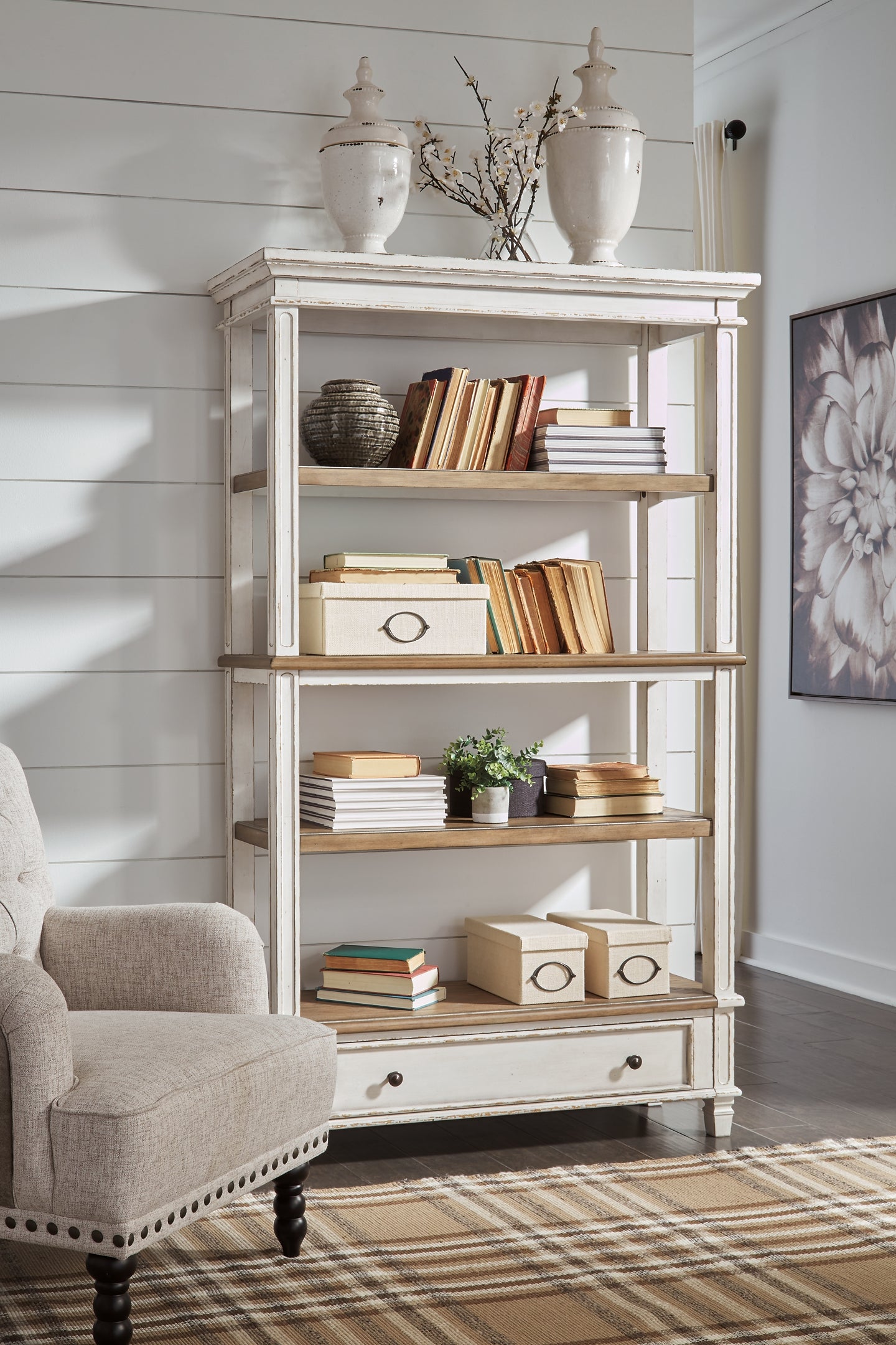 Realyn Home Office Desk and Storage - Premier Furniture & Mattress