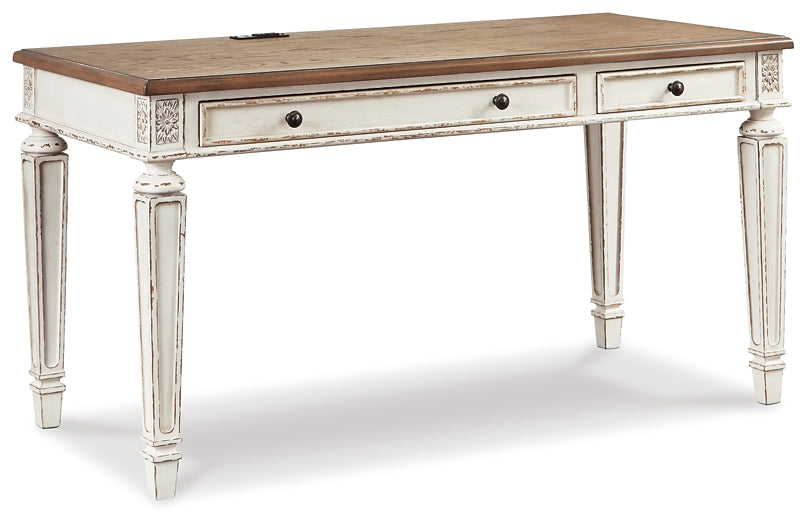 Realyn Home Office Desk and Storage - Premier Furniture & Mattress