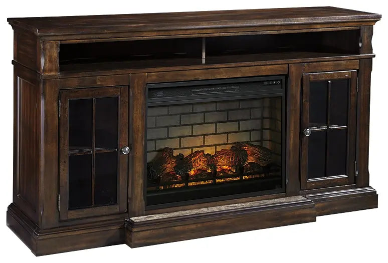 Roddinton 72" TV Stand with Electric Fireplace Premier Furniture & Mattress