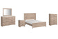 Senniberg Queen Panel Bed with Mirrored Dresser, Chest and Nightstand Premier Furniture & Mattress