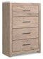 Senniberg Queen Panel Bed with Mirrored Dresser, Chest and Nightstand Premier Furniture & Mattress