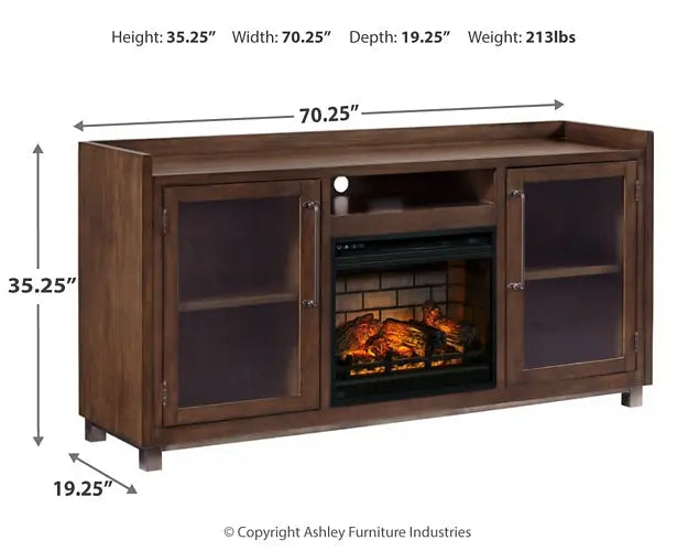 Starmore 70" TV Stand with Electric Fireplace - Premier Furniture & Mattress