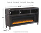 Todoe 65" TV Stand with Electric Fireplace Premier Furniture & Mattress
