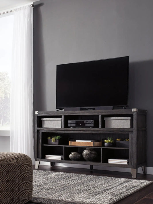 Todoe LG TV Stand w/Fireplace Option Premier Furniture & Mattress