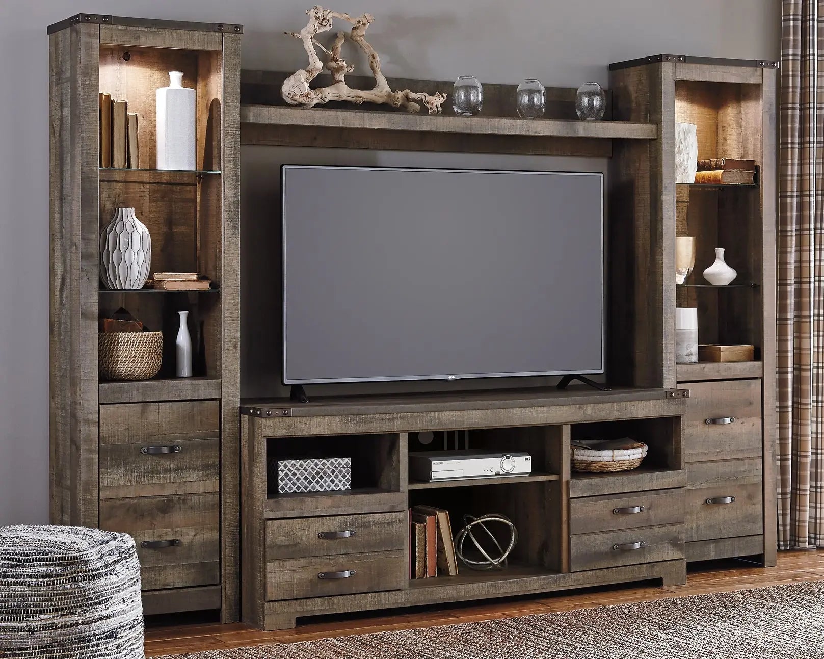 Trinell 4-Piece Entertainment Center - Premier Furniture & Mattress