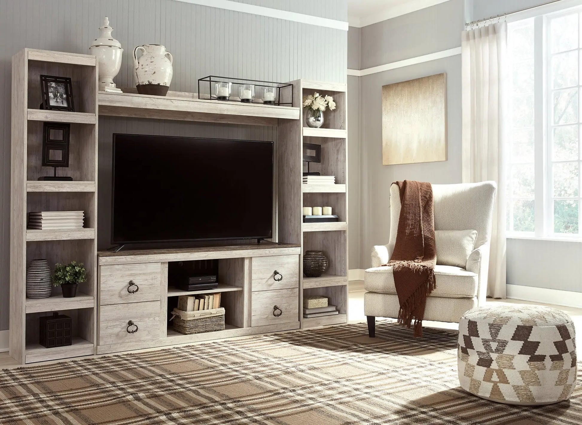 Willowton 4-Piece Entertainment Center Premier Furniture & Mattress