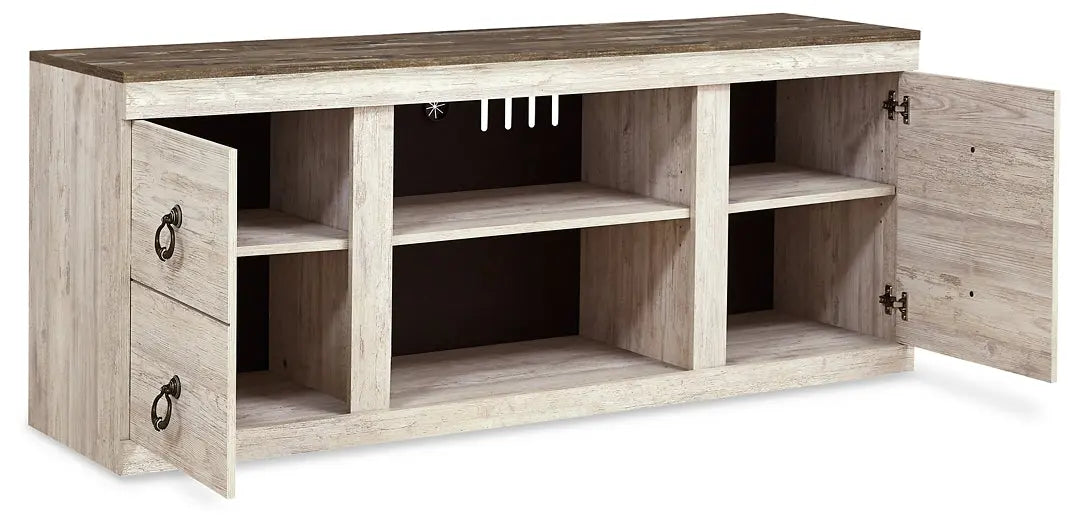 Willowton LG TV Stand w/Fireplace Option - Premier Furniture & Mattress