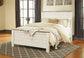 Willowton Queen Panel Bed with Mirrored Dresser - Premier Furniture & Mattress