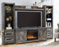 Wynnlow 4-Piece Entertainment Center with Electric Fireplace Premier Furniture & Mattress