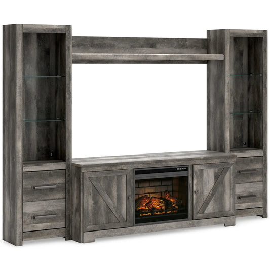 Wynnlow 4-Piece Entertainment Center with Electric Fireplace Premier Furniture & Mattress