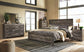 Wynnlow King Panel Bed with Mirrored Dresser and Chest Premier Furniture & Mattress