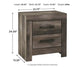 Wynnlow King Panel Bed with Mirrored Dresser and Nightstand Premier Furniture & Mattress