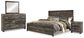 Wynnlow King Panel Bed with Mirrored Dresser and Nightstand Premier Furniture & Mattress