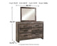 Wynnlow King Poster Bed with Mirrored Dresser Premier Furniture & Mattress