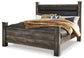Wynnlow King Poster Bed with Mirrored Dresser Premier Furniture & Mattress
