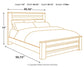 Zelen King Panel Bed with Mirrored Dresser Premier Furniture & Mattress