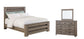 Zelen Queen Panel Bed with Mirrored Dresser Premier Furniture & Mattress
