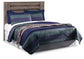 Zelen Queen Panel Headboard with Mirrored Dresser and Nightstand Premier Furniture & Mattress
