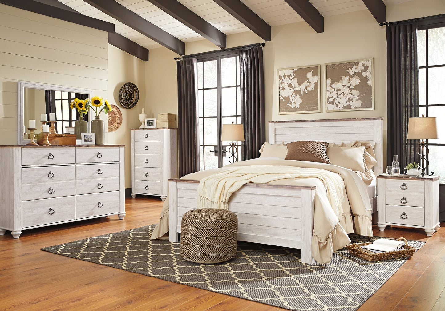 Willowton Six Drawer Dresser - Premier Furniture & Mattress