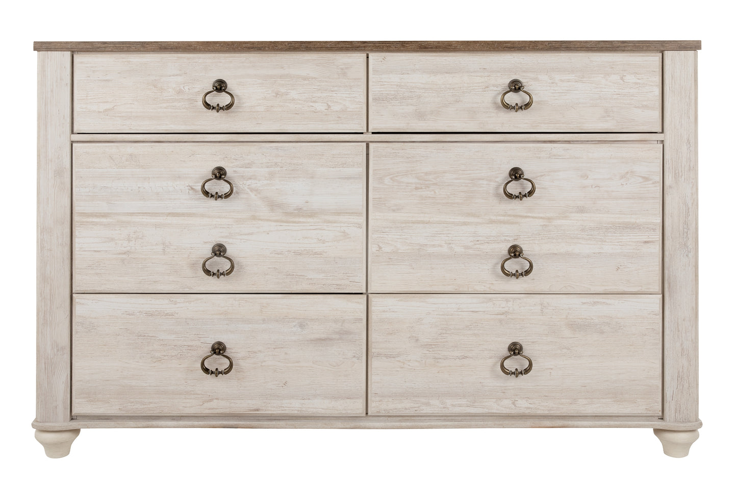 Willowton Six Drawer Dresser - Premier Furniture & Mattress