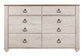 Willowton Six Drawer Dresser - Premier Furniture & Mattress