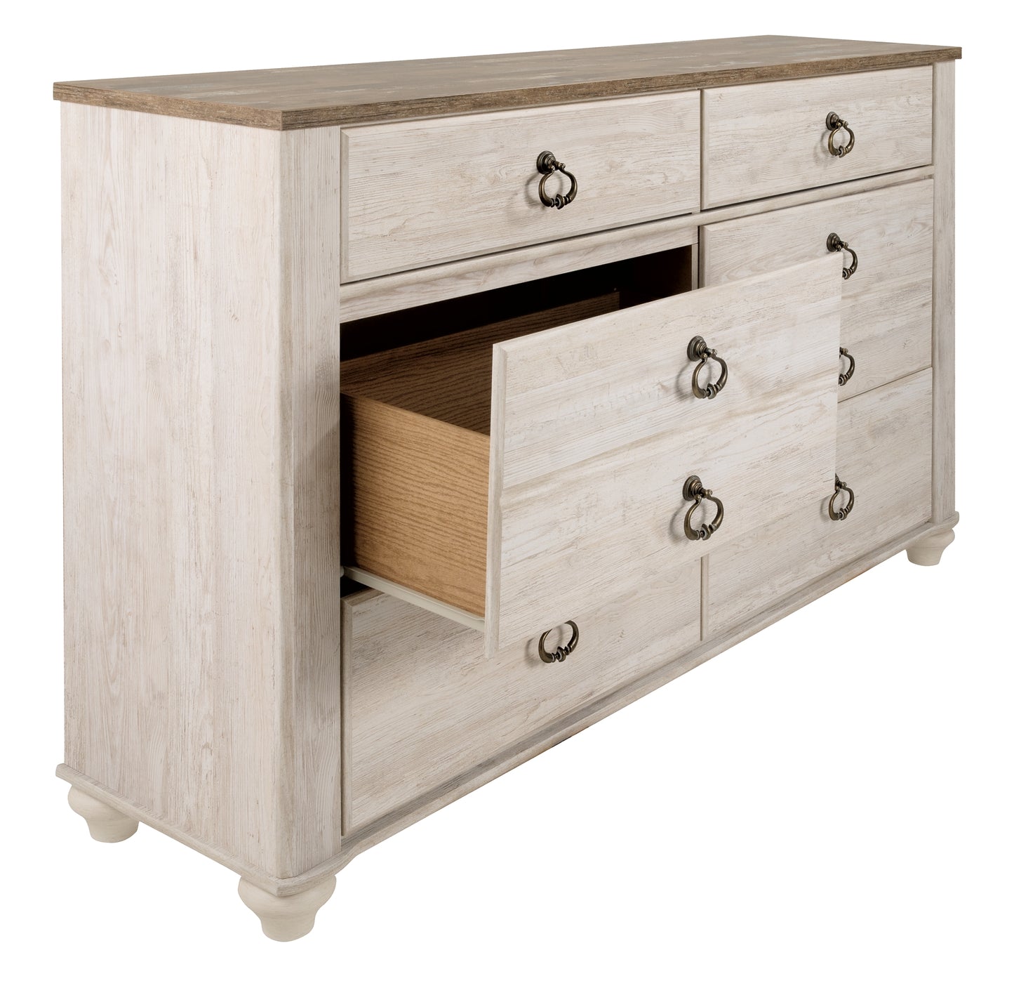 Willowton Six Drawer Dresser - Premier Furniture & Mattress
