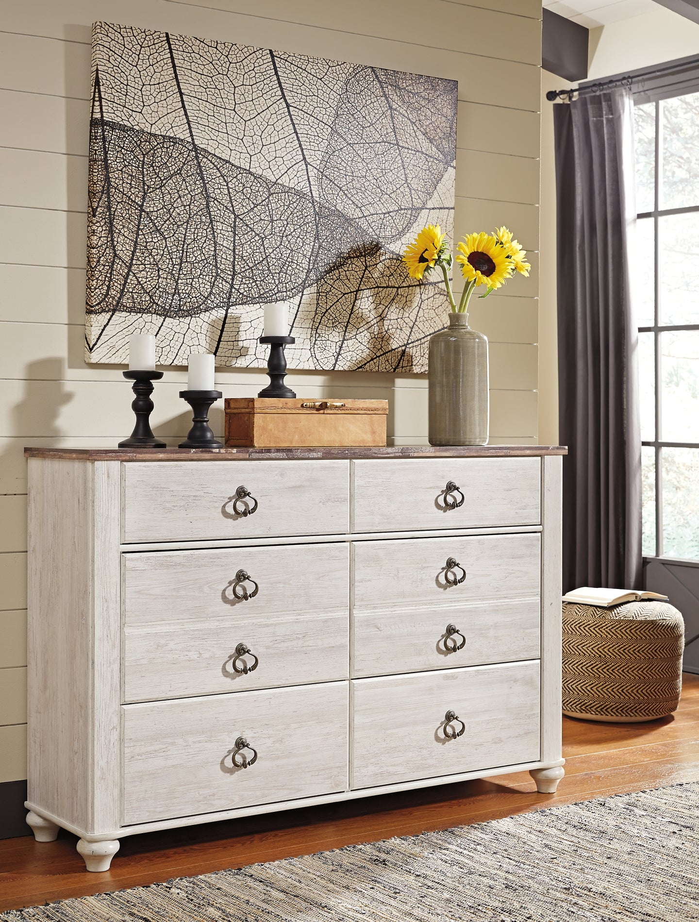Willowton Six Drawer Dresser - Premier Furniture & Mattress