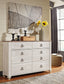 Willowton Six Drawer Dresser - Premier Furniture & Mattress
