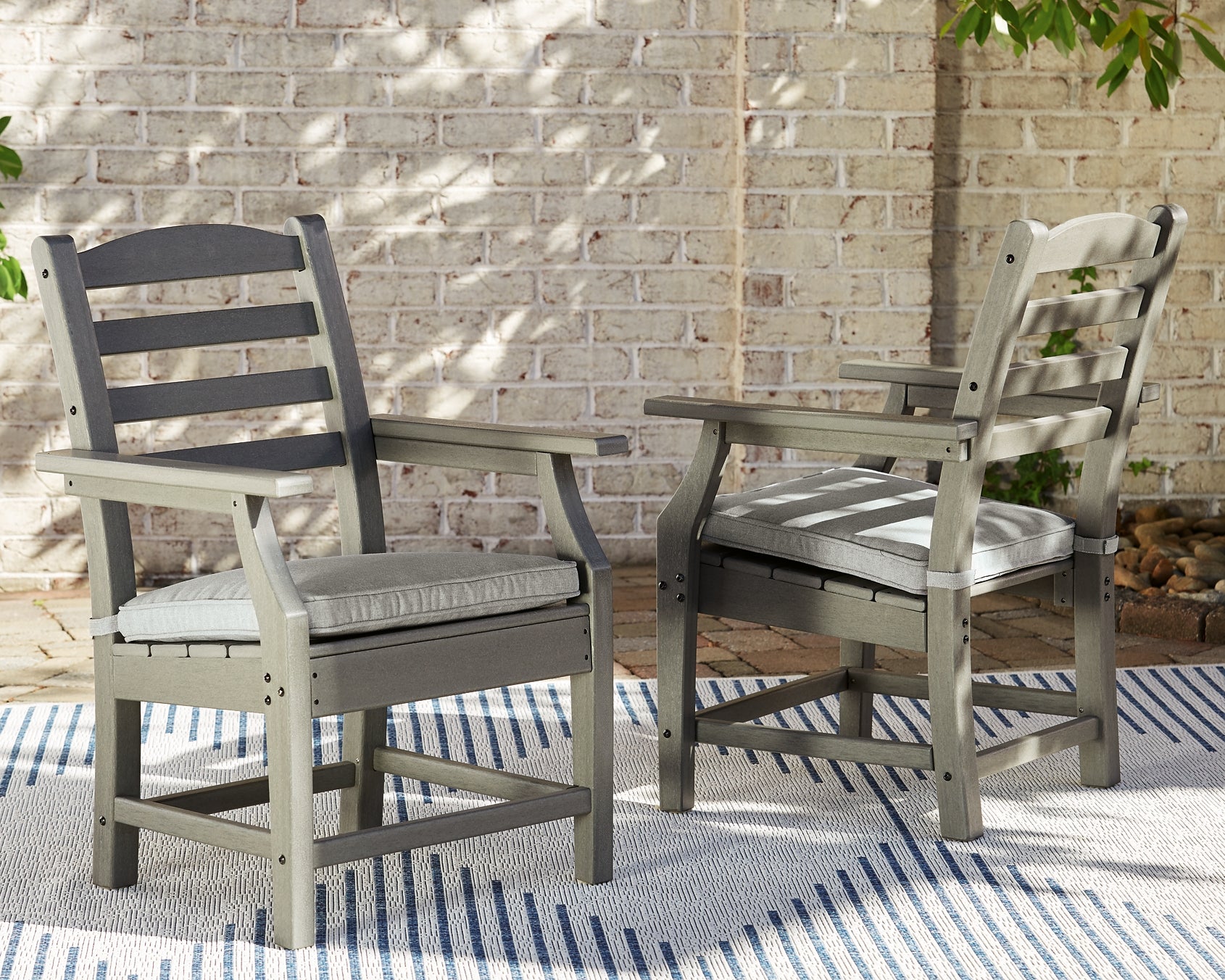 Visola Arm Chair With Cushion (2/CN) - Premier Furniture & Mattress