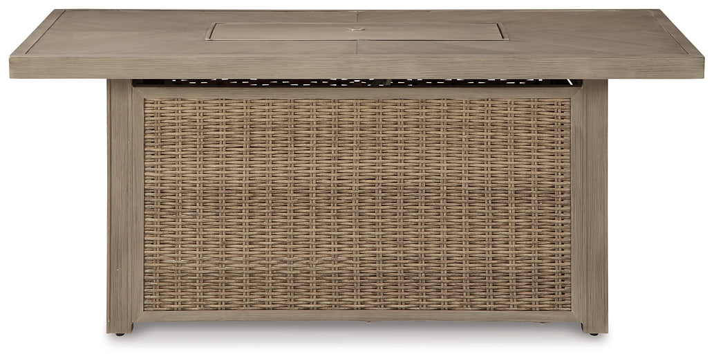 Beachcroft Rectangular Fire Pit Table - Premier Furniture & Mattress