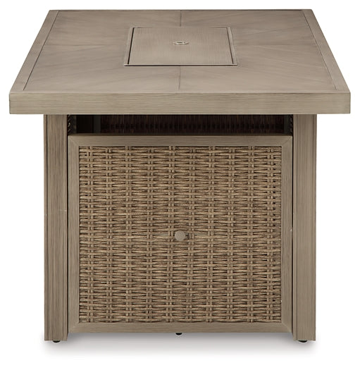 Beachcroft Rectangular Fire Pit Table - Premier Furniture & Mattress