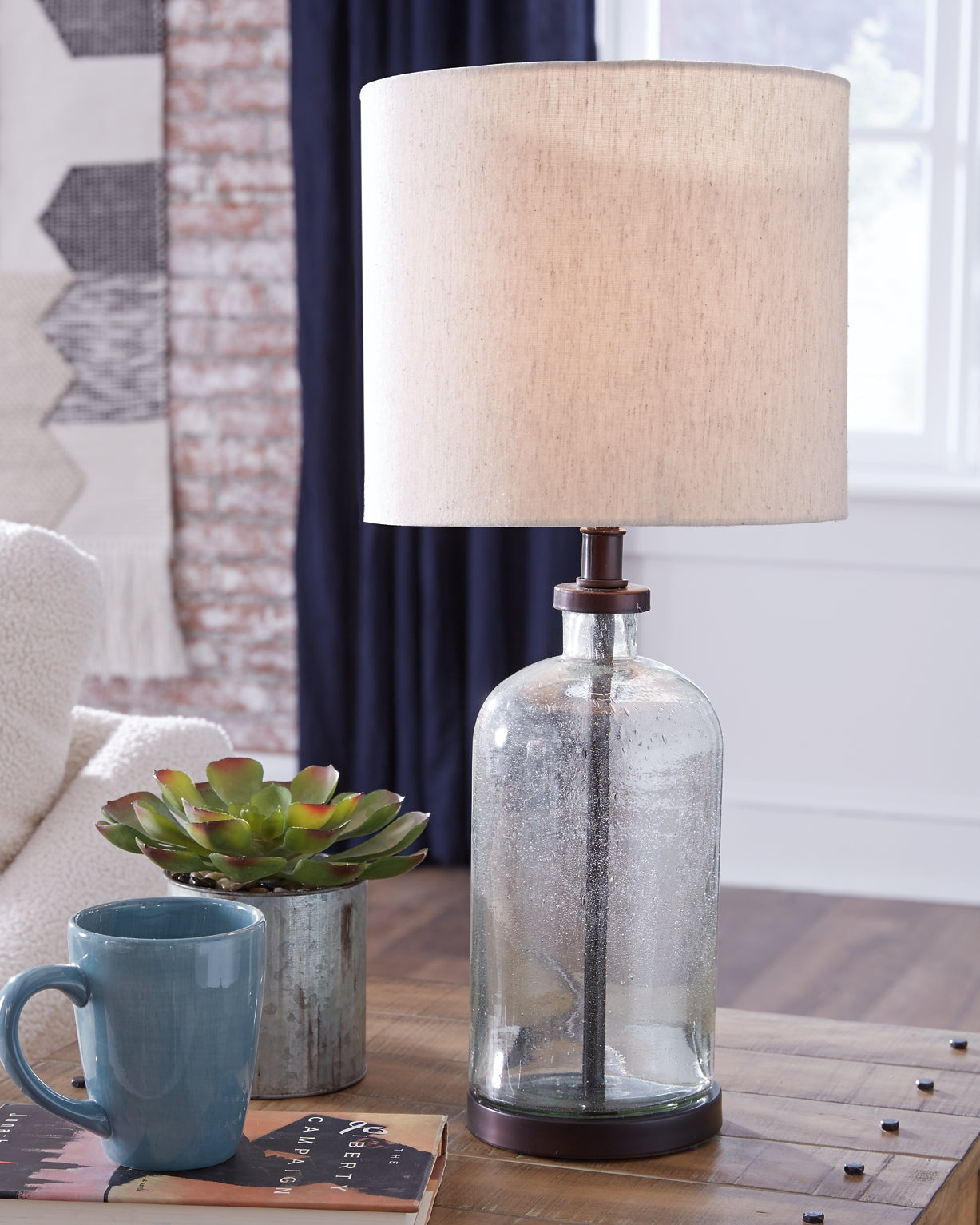 Bandile Glass Table Lamp (1/CN) - Premier Furniture & Mattress
