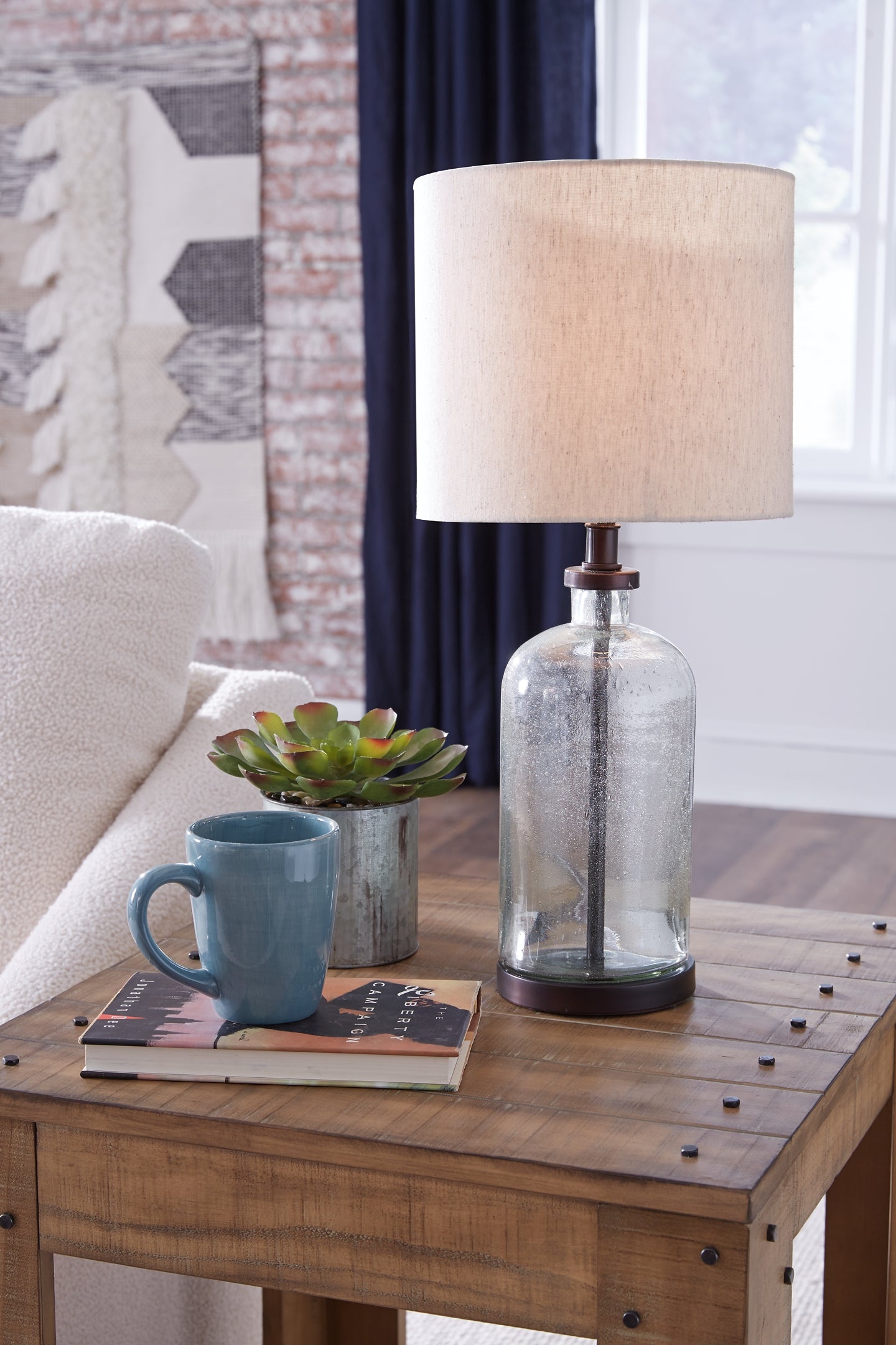 Bandile Glass Table Lamp (1/CN) - Premier Furniture & Mattress