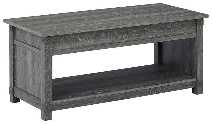 Freedan Rect Lift Top Cocktail Table - Premier Furniture & Mattress