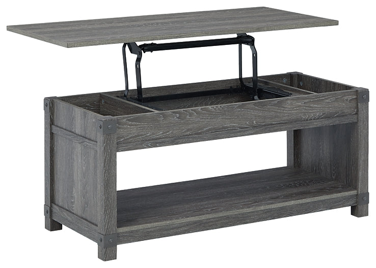 Freedan Rect Lift Top Cocktail Table - Premier Furniture & Mattress