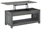 Freedan Rect Lift Top Cocktail Table - Premier Furniture & Mattress