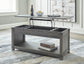Freedan Rect Lift Top Cocktail Table - Premier Furniture & Mattress