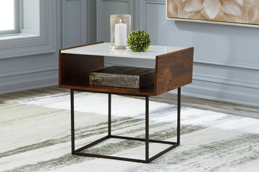 Rusitori Rectangular End Table - Premier Furniture & Mattress
