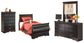 Huey Vineyard Full Sleigh Bed with Mirrored Dresser and Chest - Premier Furniture & Mattress