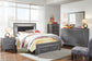 Lodanna Full Panel Bed with 2 Storage Drawers with Mirrored Dresser, Chest and Nightstand - Premier Furniture & Mattress