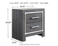 Lodanna Full Panel Bed with 2 Storage Drawers with Mirrored Dresser, Chest and Nightstand - Premier Furniture & Mattress