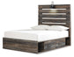 Drystan Full Panel Bed with 4 Storage Drawers with Mirrored Dresser and Chest - Premier Furniture & Mattress