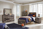 Derekson Twin Panel Bed with Mirrored Dresser, Chest and Nightstand - Premier Furniture & Mattress
