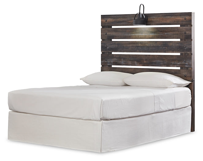 Drystan Full Panel Headboard with Mirrored Dresser and Chest - Premier Furniture & Mattress