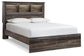 Drystan Queen Bookcase Bed with Mirrored Dresser, Chest and Nightstand - Premier Furniture & Mattress