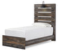 Drystan Twin Panel Bed with Mirrored Dresser and Chest - Premier Furniture & Mattress